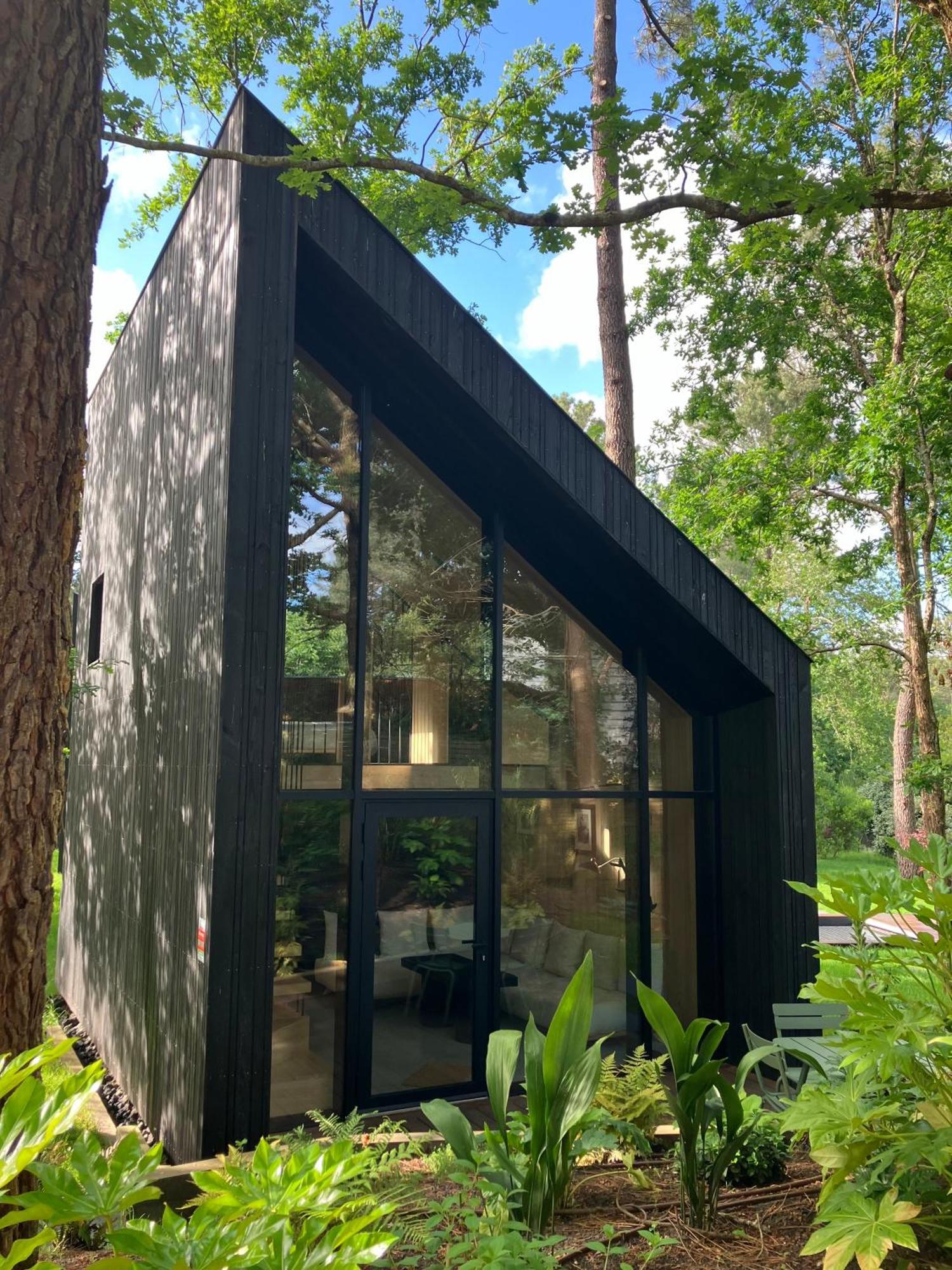 Nouveau - Ecolodge 'Calme Et Nature' - Avec Piscine Au Golf-Lac De Biscarrosse - Couchage 2 Personnes Luaran gambar